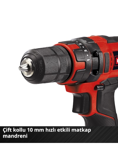 Einhell TC-CD 18/35 Li Vidalama + 2.5 Ah Akü + Şarj Cihazı + 28 Parça Bits Uç Seti