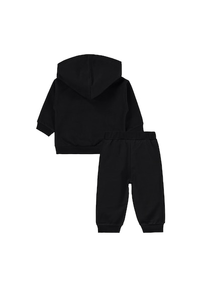 Civil Baby Tavşan Baskılı Kapşonlu Basic 6-18 Ay Takım - Siyah