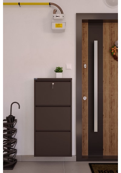 Ceha Kilitli Metal Ayakkabılık 3'lü Kahverengi - K.AYK-3 /AB8317/KL Kahverengi Ceha Kilitli Metal Ayakkabılık 3'lü Kahverengi - K.AYK-3 /AB8317/KL Kahverengi