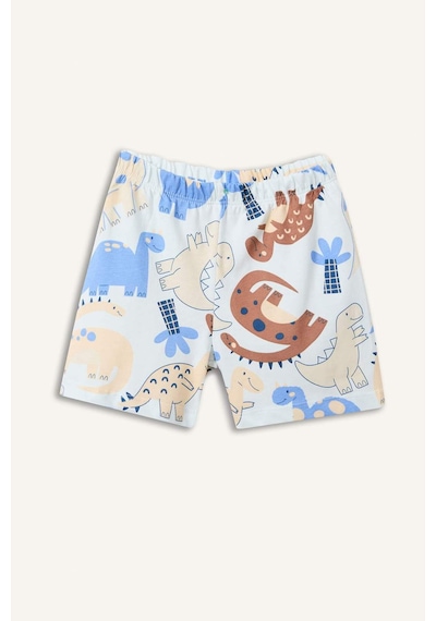 Defacto Dinozor Baskılı 2li Pijama Takımı Erkek Bebek H4034a526hsbe194 Mavi-be194