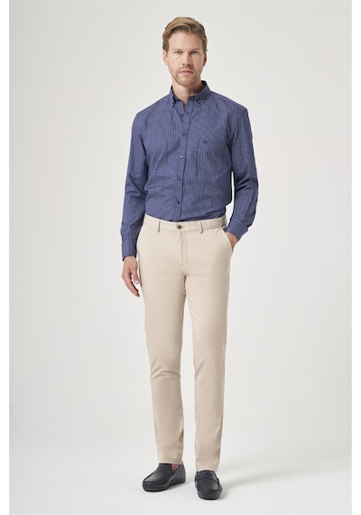 İmza Bej Yan Cep Slim Fit Casual Pamuklu Chino Pantolon 1003260178