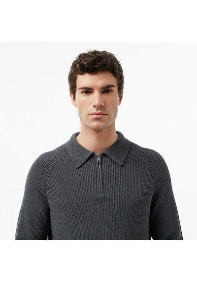 Nautica Erkek Gri Classic Fit Kazak Düz S57223t Gri