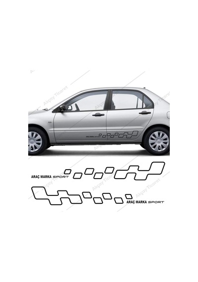 Tüm Araçlara Kapı Altı Sticker Araba Sticker Şerit Sticker
