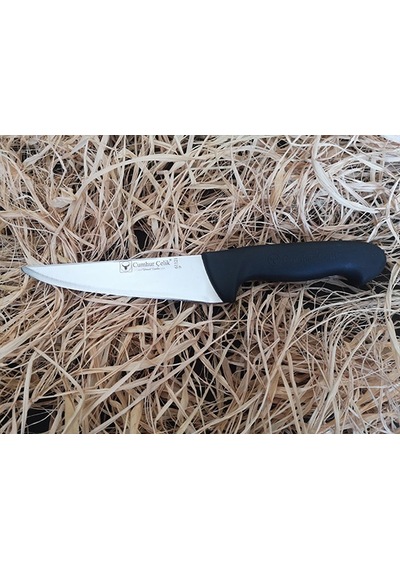 Sürmene Cumhur Çelik 61121 Sivri Kasap Kurban Bıçağı, 15 Cm, Kaymaz Sap