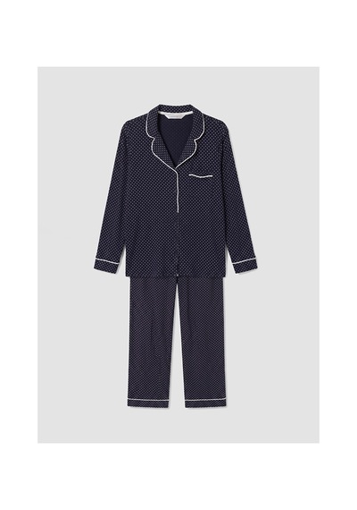 Lcw Dream Lacivert Puantiyeli Kadın Pijama Takım