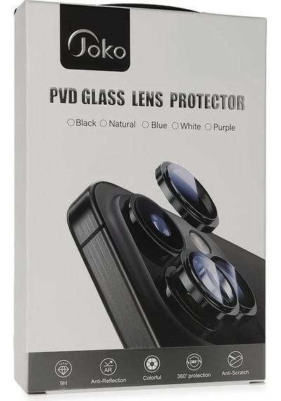 Joko iPhone Uyumlu 13 Pvd Metal Kamera Lens - Siyah