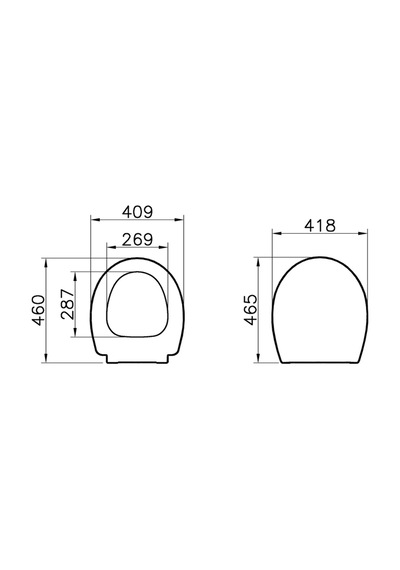VitrA Memoria 106-483R009 Klozet Kapağı Mat Siyah