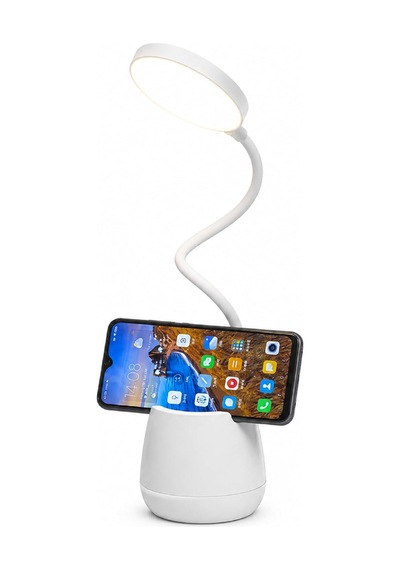 Masa Lambası Şarjlı Dokunmatik 24 Led'li, 3 Renk Modlu Ayarlanabilir Işık, Usb Şarjlı, Esnek Gövde, Modern Masa Çok Renkli