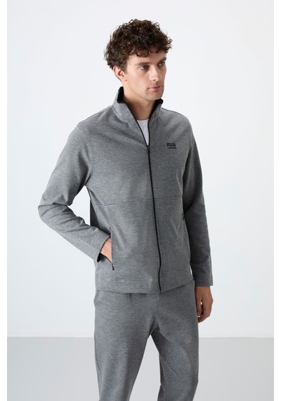 Tommy Life Carlos Gri Melanj Standart Kalıp Erkek Eşofman Takım - 85209 GRİ MELANJ