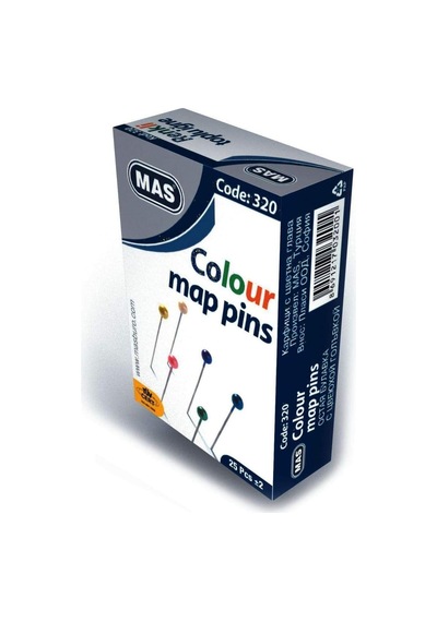 Mas Renkli Baslı 32 Mm Toplu İğne