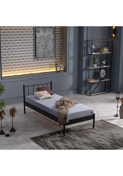 Bedliga Falez-S Tek Kişilik Metal Karyola 90X190-90X200-120X200 Bedliga Falez-S Tek Kişilik Metal Karyola 90X190-90X200-120X200