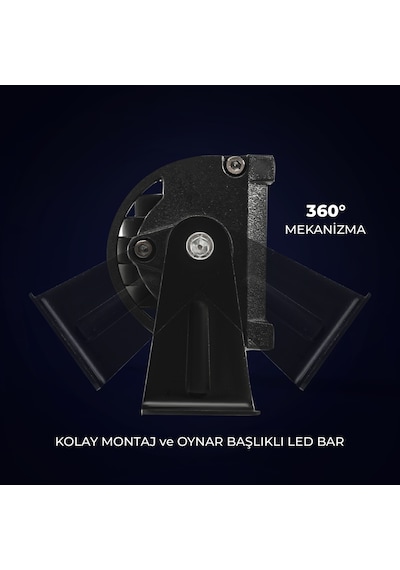 Off Road Led Bar 3 Sıra 81 Cm 405 Watt Beyaz Sarı 5 Mod