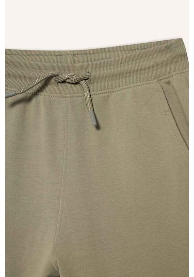 Defacto Regular Fıt Sweatshırt Kumaşı Şort Erkek Çocuk B5867a826smgn497 Yeşil-gn497
