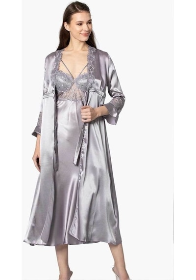 Pierre Cardin 6'lı Uzun Gecelik Sabahlık Set 6025 001