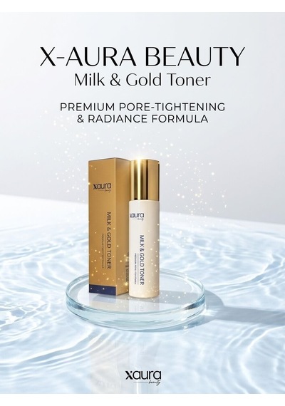 X-aura Beauty Milk & Gold Toner Işıltı Ve Tazelik Veren Gözenek Sıkılaştırıcı Lüks Tonik
