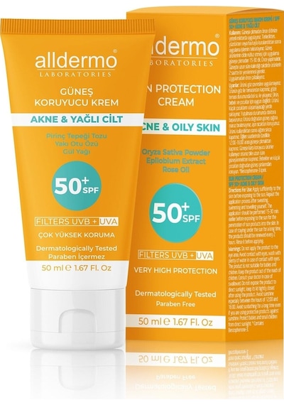 Alldermo Akne & Yağlı Cilt Güneş Kremi Spf 50 50 ML