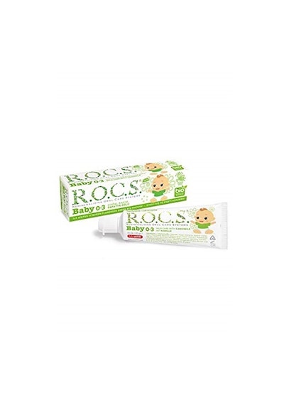 Rocs Baby 0-3 Yaş Papatya Özlü Florürsüz Bebek Diş Macunu - 45 G