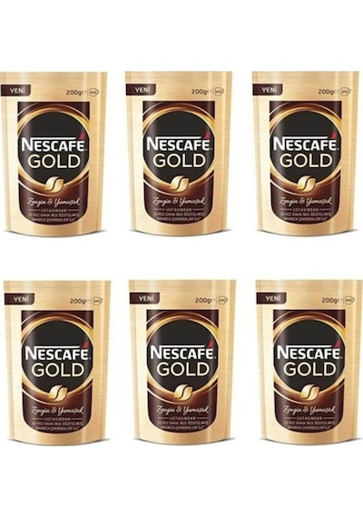 Nescafe Gold 200 G Paket x 6 Adet