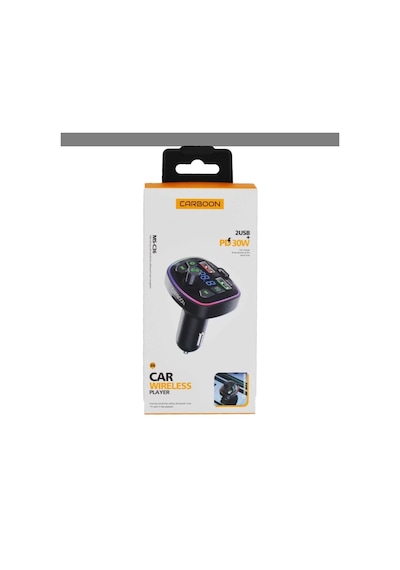 Carboon Fm Transmitter - Ms-c36 Premium 30w Üç Girişli 5.0 Bluetooth Fm Transmitter - Çakmaklıktan M