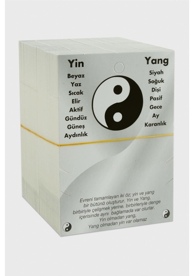 Ilkeshop 2li Yin Yang Bileklik Kartı-beyaz Çok Renkli