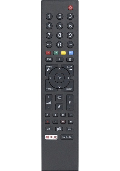 Turn Arçelik Uyumlu- Beko 3D Lcd Tv Kumandası - Netflix Tuşlu