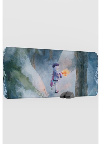 Qiqi Genshin Impact Anime Gacha V3 - 90x40 Xxl Gaming Mouse Pad Fare Altlığı