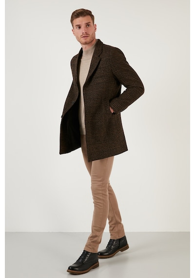Buratti Erkek Kaban 5840098 Camel Ekoseli Camel