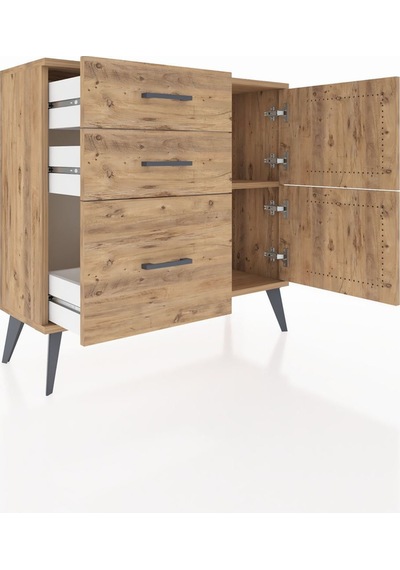 Arges Şifonyer Tek Raflı 3 Çekmeceli 2 Kapaklı 88x30x80 Çam-çam Çam Arges Şifonyer Tek Raflı 3 Çekmeceli 2 Kapaklı 88x30x80 Çam-çam Çam