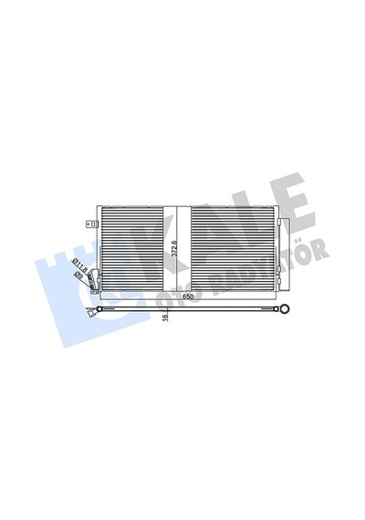 Kale Klima Radyatörü Mondeo 01 2.0 Zetec-2.0 Tdci 650mm-373mm-16mm Kale 378700 4s71 19710 Aa-1s7h 19710 Bb