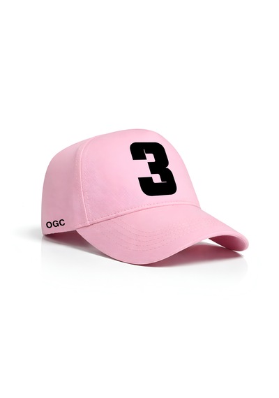 Ogc 3 Sayısı Unisex Şapka Pembe