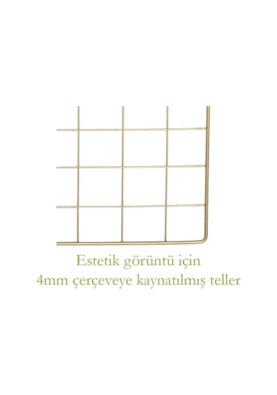Metal Tel Pano Gold Fotoğraf Askısı Notluk 40X60 Catchme (415765672)