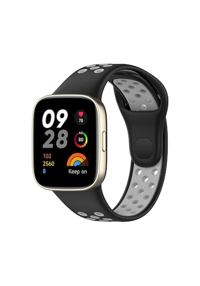 Redmi Watch 3 Spor Delikli Kordon Saat Değildir - Siyah-gri
