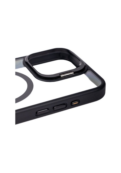 Apple Uyumlu iPhone 15 Pro Magsafe Wireless Şarj Özellikli Standlı Zore Klon Lmbd li Kılıf gr