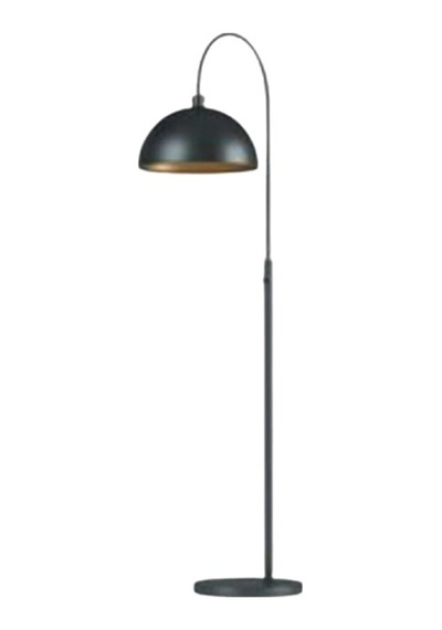 Mylights Retro Rusrik Yerden Aydınlatama Köşe Lambası Lambader Ha Siyah