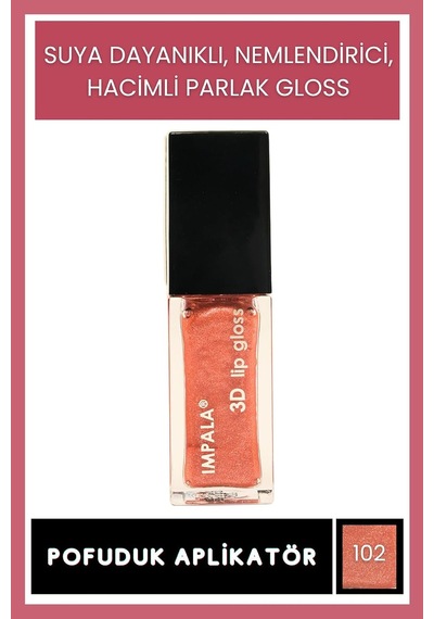 3d Lip Gloss Dudak Parlatıcı No:102