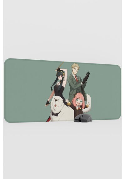 Spy Family Anime V3 - 90x40 Xxl Gaming Kauçuk Kaymaz Taban Mouse Pad Fare Altlığı