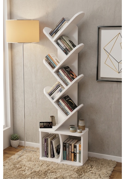 Kitaplık Modern Dekoratif Kitap Rafı Çok Katlı Kitap Standı Ofis Organizer Yaprak 7062 Ttaverten Beyaz Kitaplık Modern Dekoratif Kitap Rafı Çok Katlı Kitap Standı Ofis Organizer Yaprak 7062 Ttaverten Beyaz