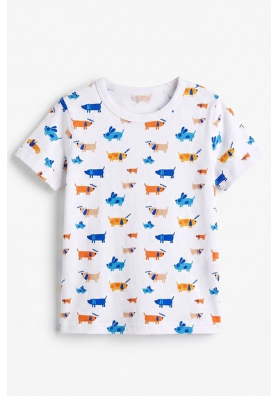 Öts Erkek Çocuk Pamuklu Pijama Takımı Kısa Kol Uzun Alt Desenli Gece Konforu 374002 Renkli-2 Öts Erkek Çocuk Pamuklu Pijama Takımı Kısa Kol Uzun Alt Desenli Gece Konforu 374002 Renkli-2