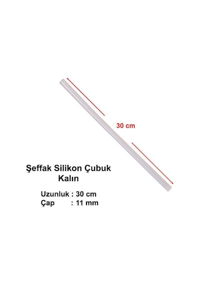 Mum Silikon Kalın 11.5x30 CM Sıcak Mum Silikon Çubuk Uç 1 KG 35 N11.192
