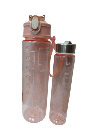 2 Li Motivasyon Matara 900 Ml-500 Ml Lütfen Renk Belirtiniz Çok Renkli Belirtilmemiş Diğer