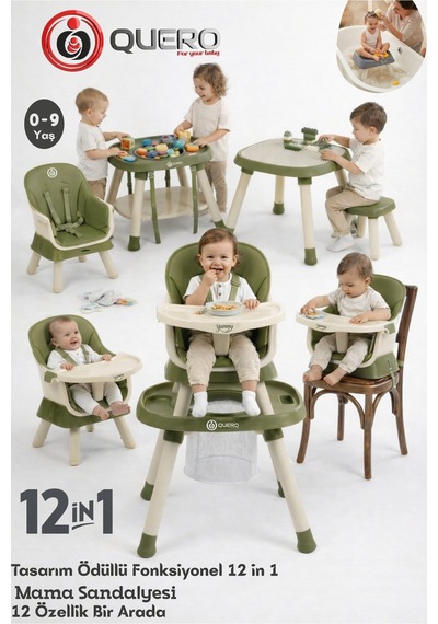Quero Yummy Mama Sandalyesi - Yeşil
