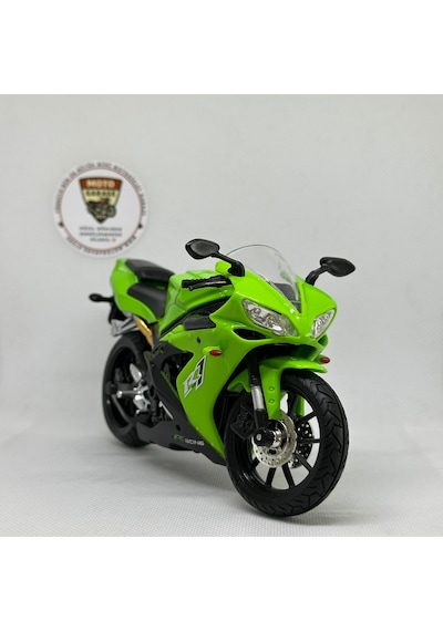 Yamaha Yzf-r1 1:12 Diecast Motosiklet Model Metal Maket & Koleksiyon Oyuncak Yeşil