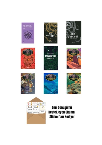 H.p Lovecraft 9 Kitap Set + Okuma Sticker'ları