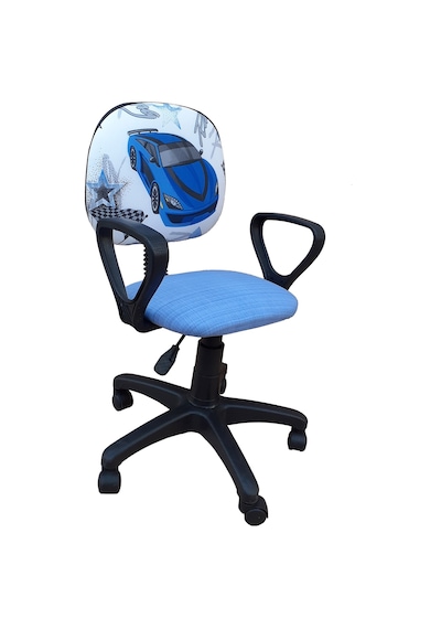 Depolife Depolife Ralli Araba Desenli Ofis Çocuk Ders Çalışma Koltuğu