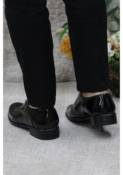 Pierre Cardin 7017 Siyah Rugan Damat Ayakkabısı Takım Ayakkabısı Erkek Klasik Ayakkabı 001