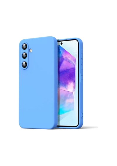 Newface Samsung Galaxy A16 5g Kılıf Nano İçi Kadife Silikon - Mavi