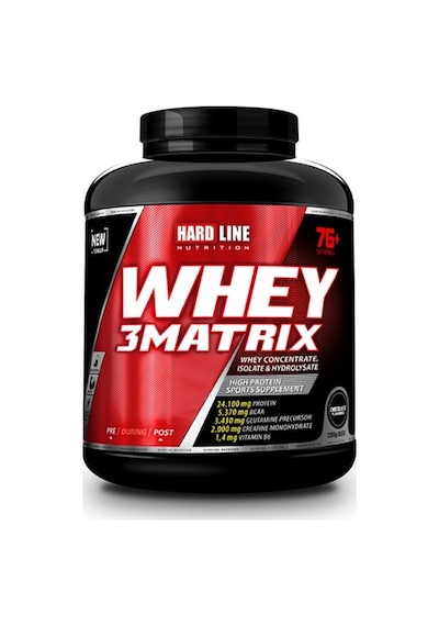 Hardline Whey 3Matrix Protein Tozu 2300 G -  Çikolata