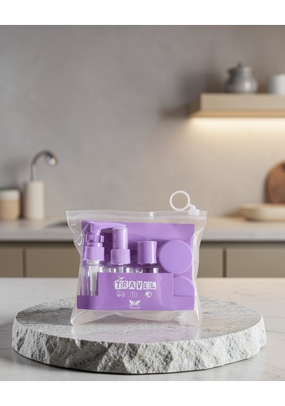 Seyahat Banyo Seti 5 Parça 30 Ml Şeffaf Taşıma Çantalı Uczzz5liseyahatşişesi