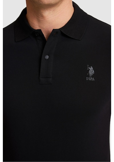 U.s. Polo Assn. Erkek Siyah Tişört Basic 50322303-vr046