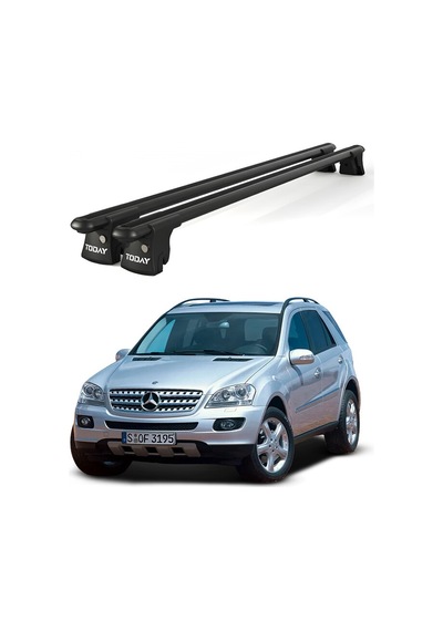 Trio-ı Mercedes-benz M W164 2005-2011 Uyumlu Siyah Kilitli Ara Atkı 135cm Port Bagaj Tavan Barı